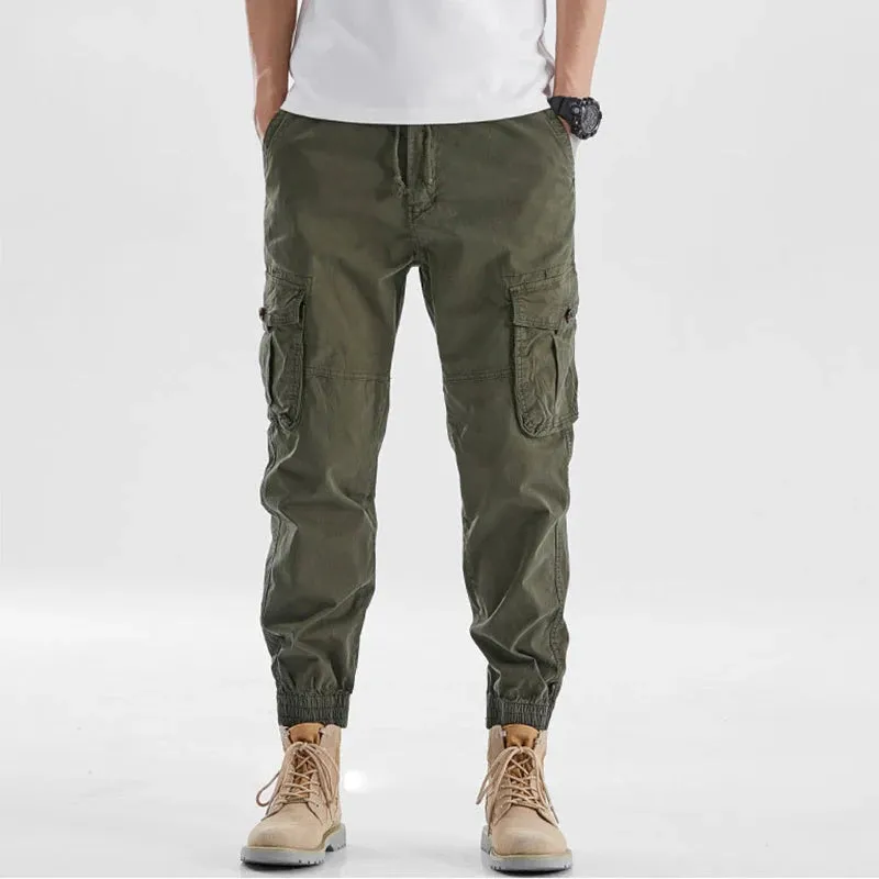 Drawstring Multi Pockets Cargo Pants