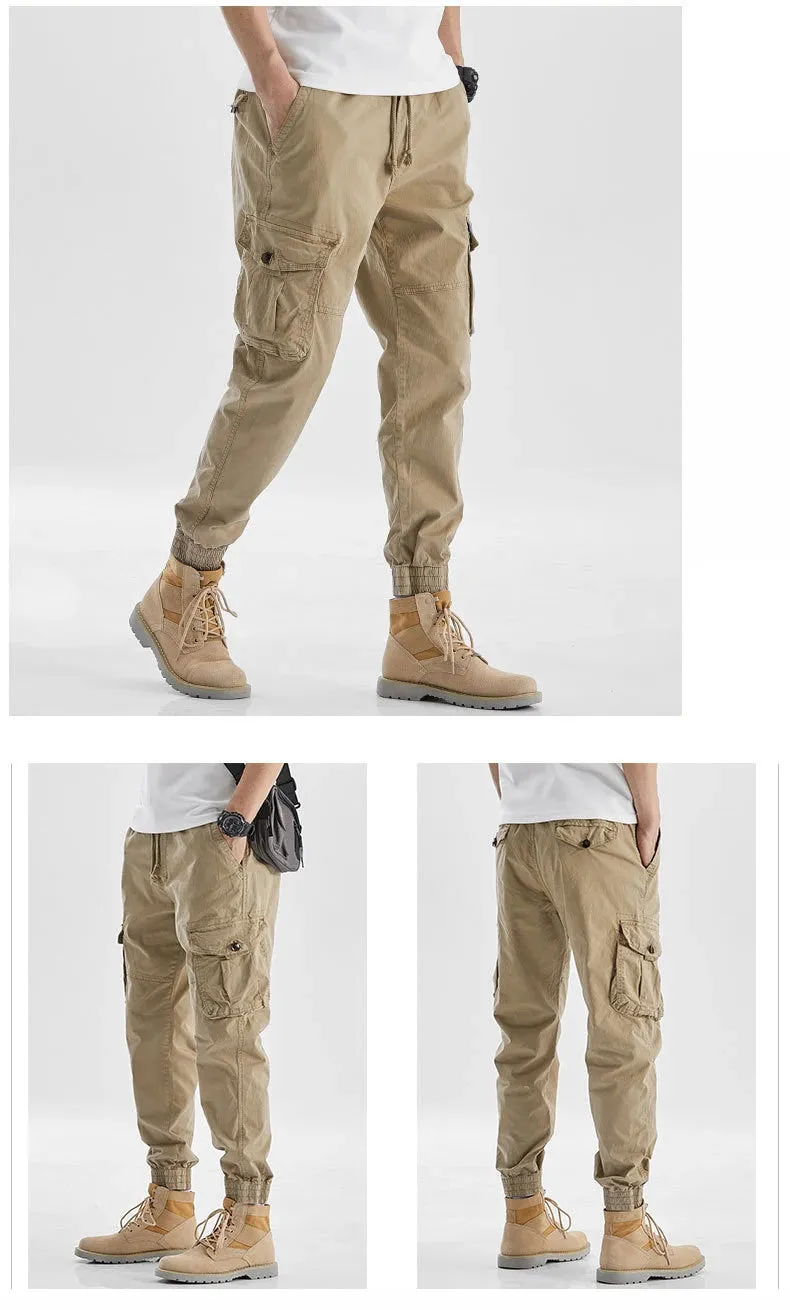 Drawstring Multi Pockets Cargo Pants