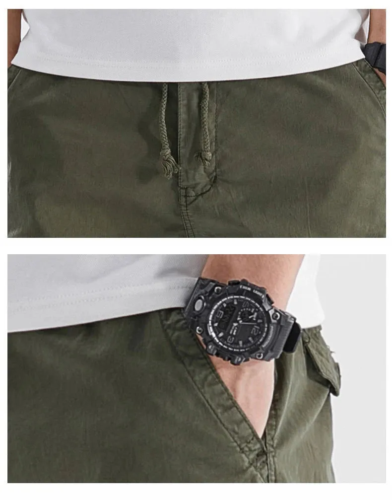 Drawstring Multi Pockets Cargo Pants