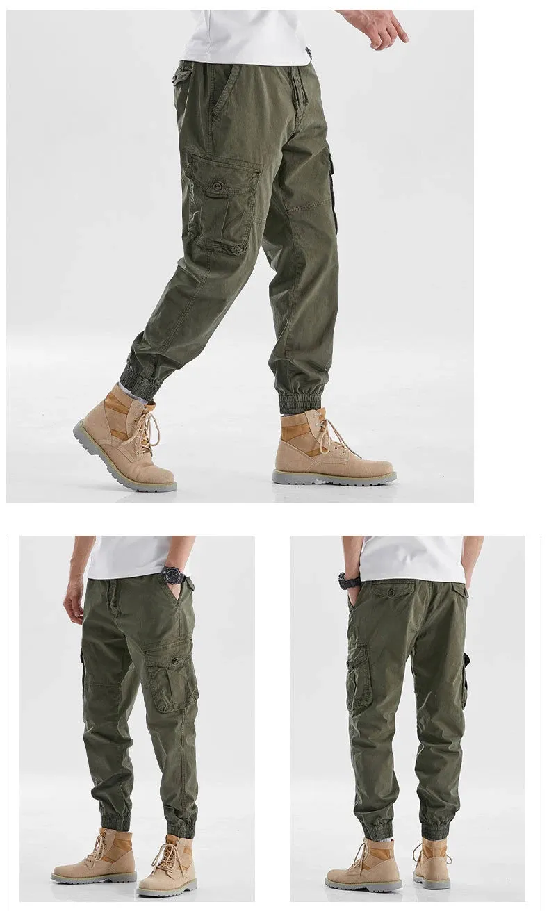 Drawstring Multi Pockets Cargo Pants