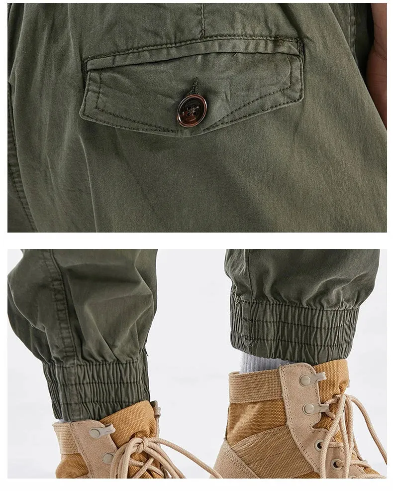 Drawstring Multi Pockets Cargo Pants