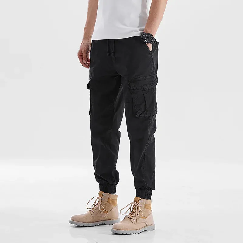 Drawstring Multi Pockets Cargo Pants