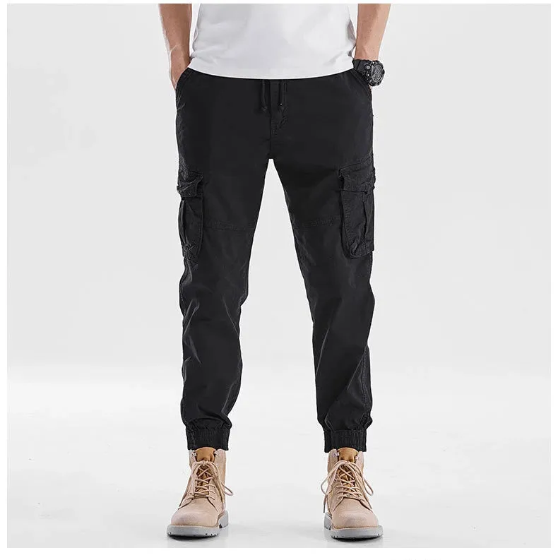 Drawstring Multi Pockets Cargo Pants