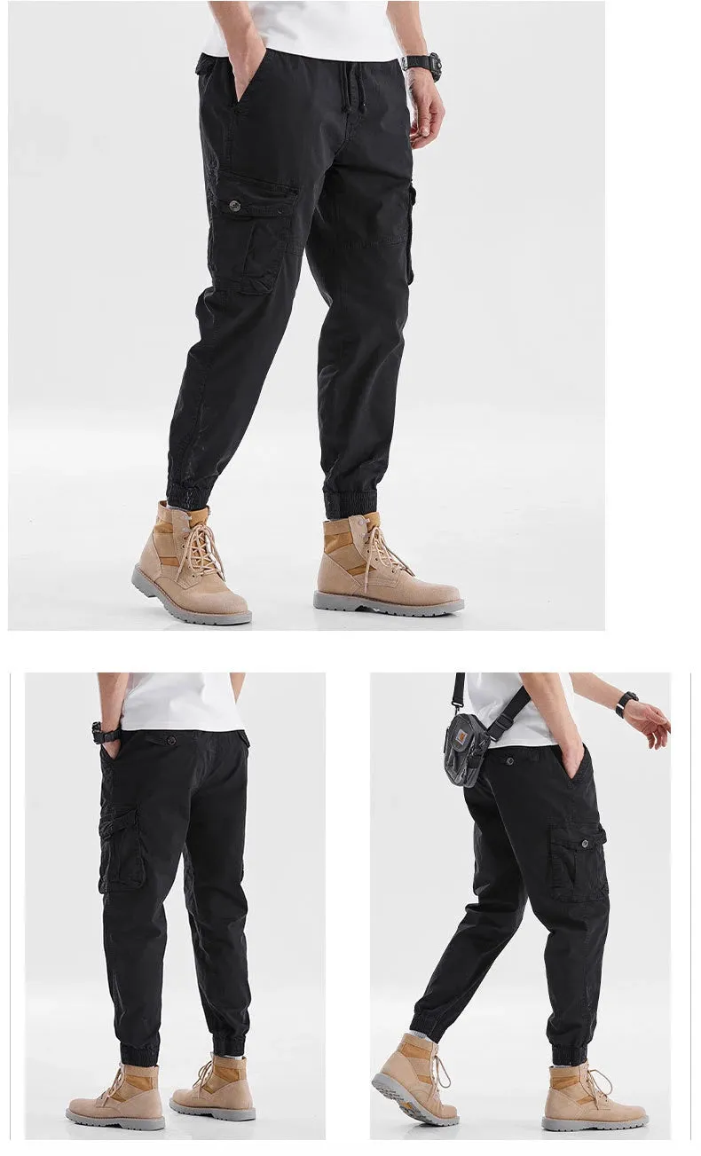 Drawstring Multi Pockets Cargo Pants