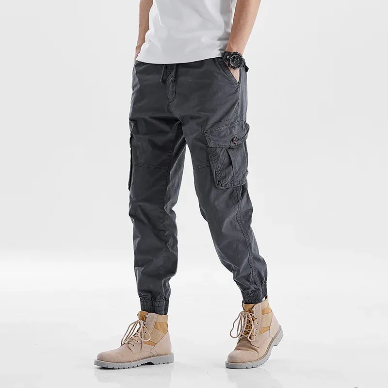 Drawstring Multi Pockets Cargo Pants