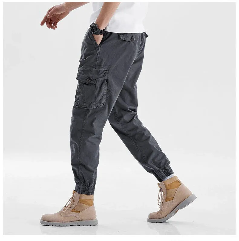 Drawstring Multi Pockets Cargo Pants