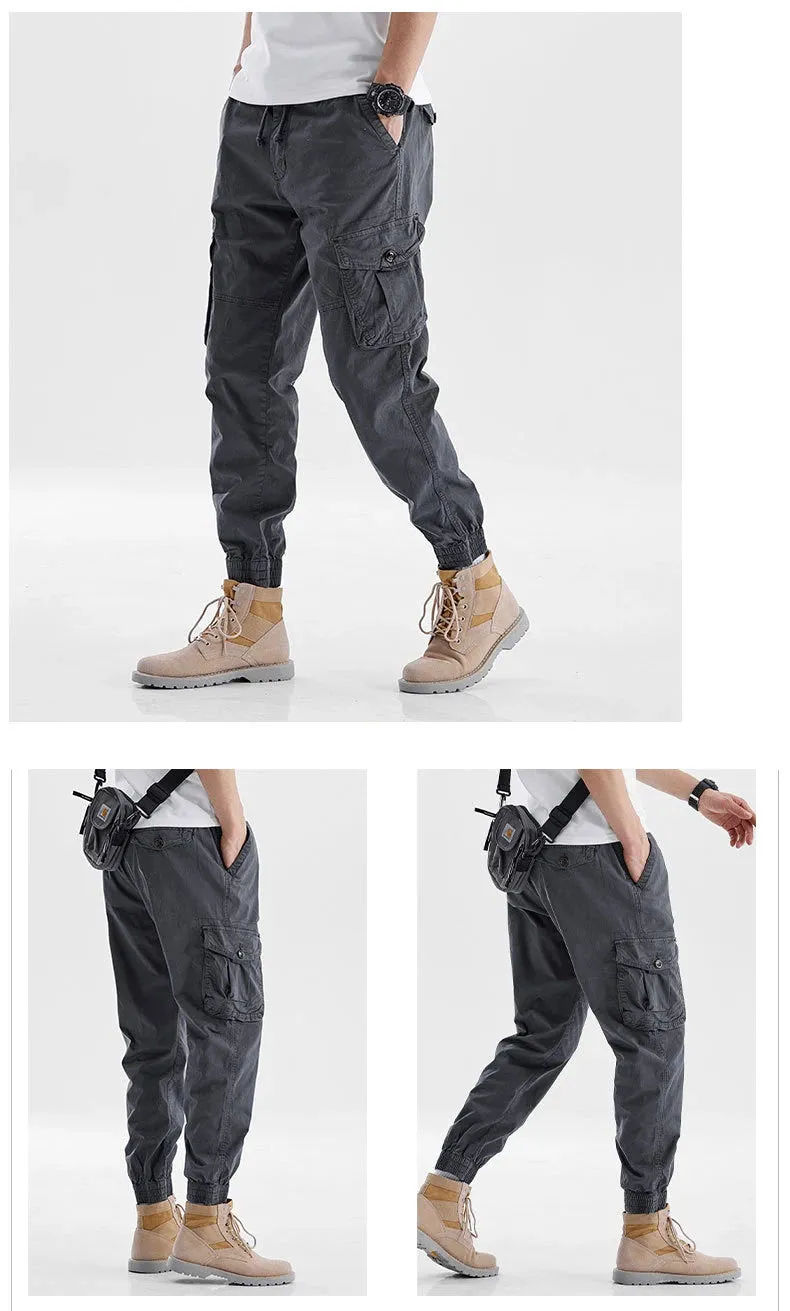 Drawstring Multi Pockets Cargo Pants