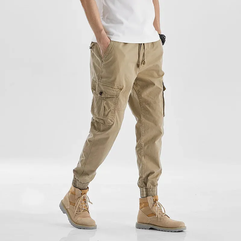 Drawstring Multi Pockets Cargo Pants