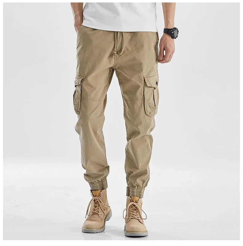 Drawstring Multi Pockets Cargo Pants