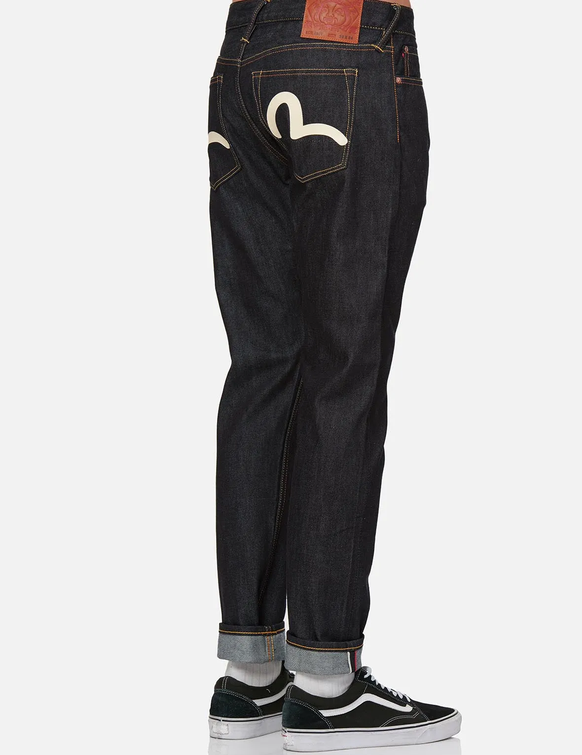Ecru Seagull Carrot Fit Raw Denim Jeans #2017