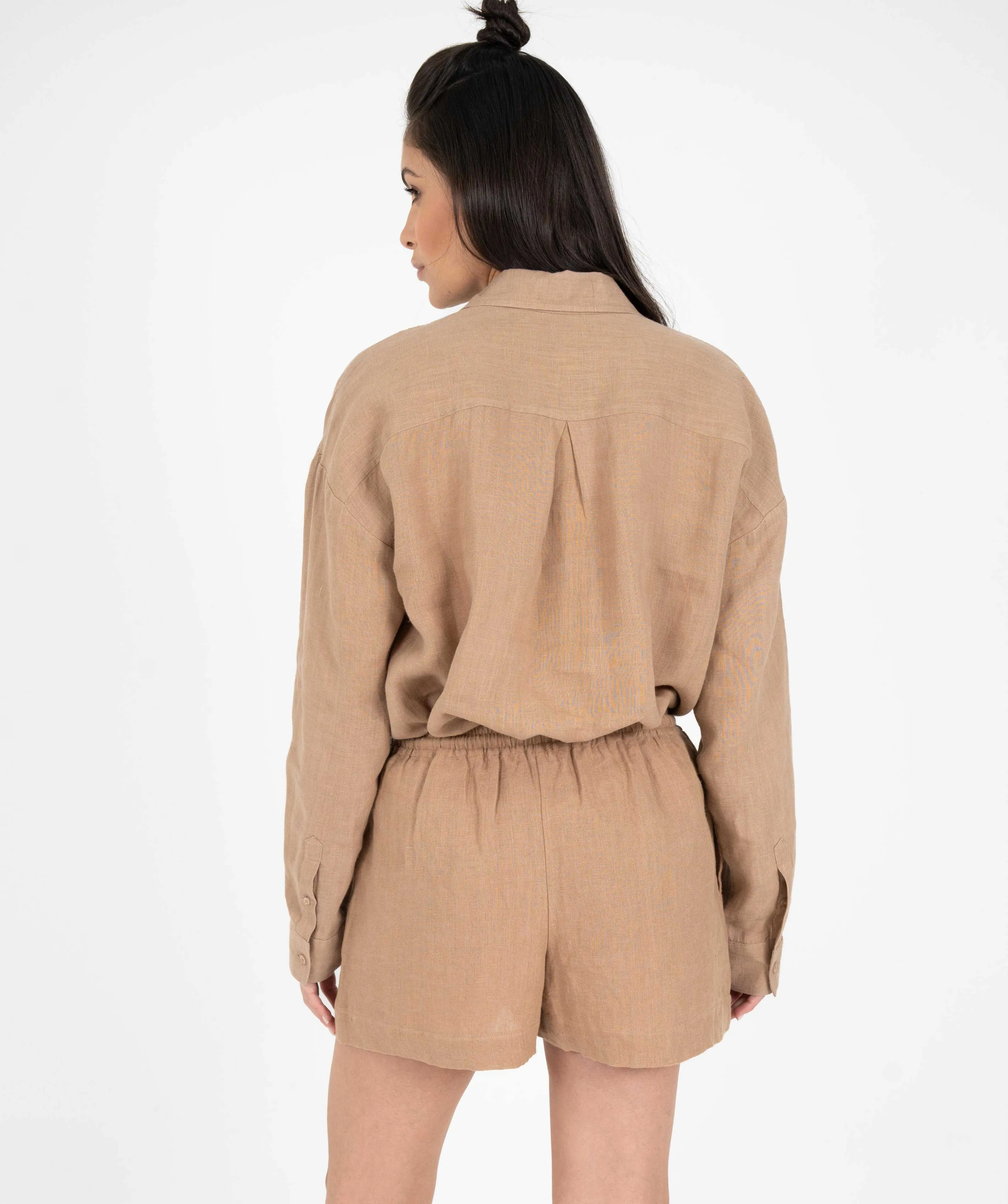 Elevate Linen Short Caramel