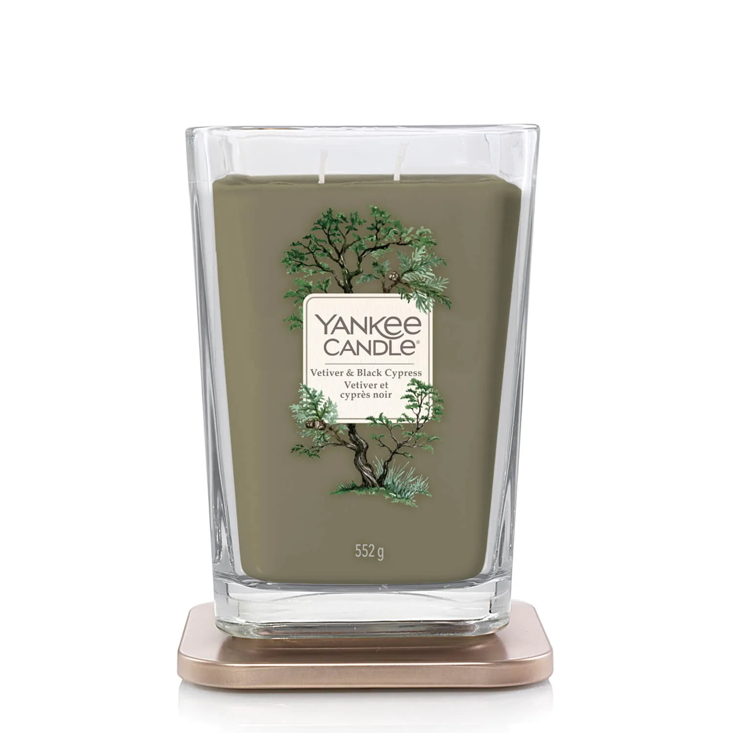 Elevation Large Jar 2-Wick Candle - Vetiver & Black Cypress