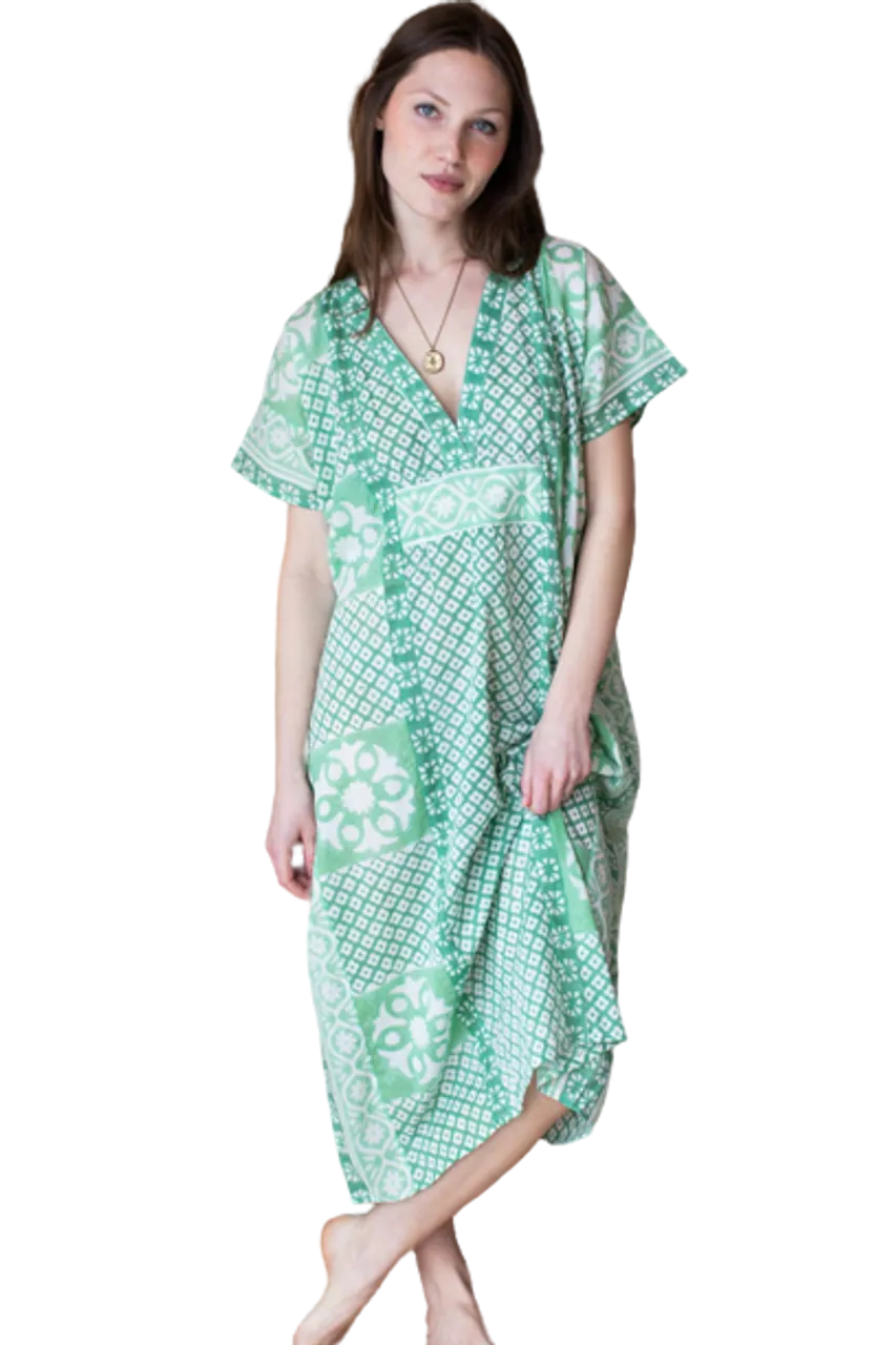 Emerson Fry Daughters Caftan, Dark Green