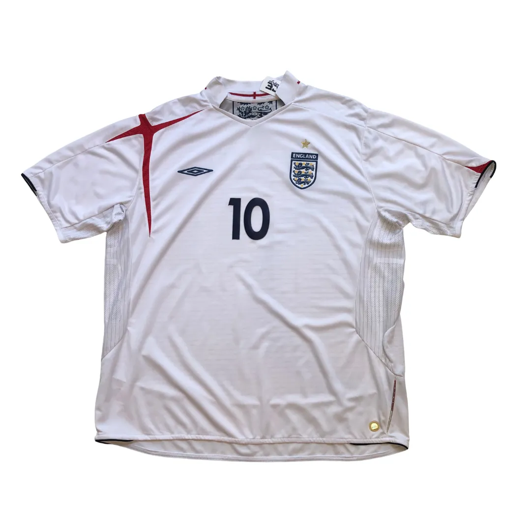 England 2005/2007 Owen 10 Original Umbro Home Football Shirt XXL