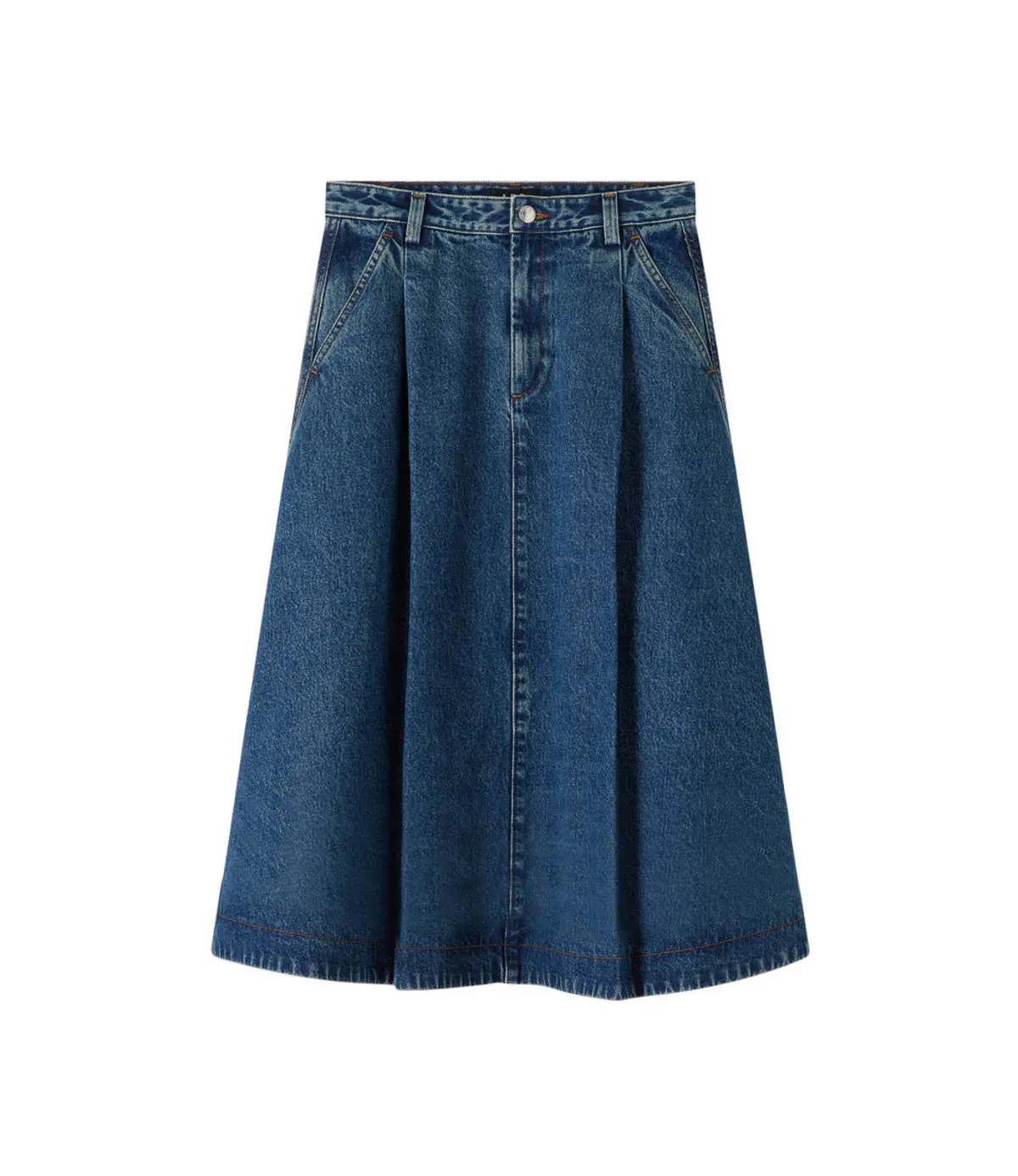 Enora Skirt - Stonewashed Indigo