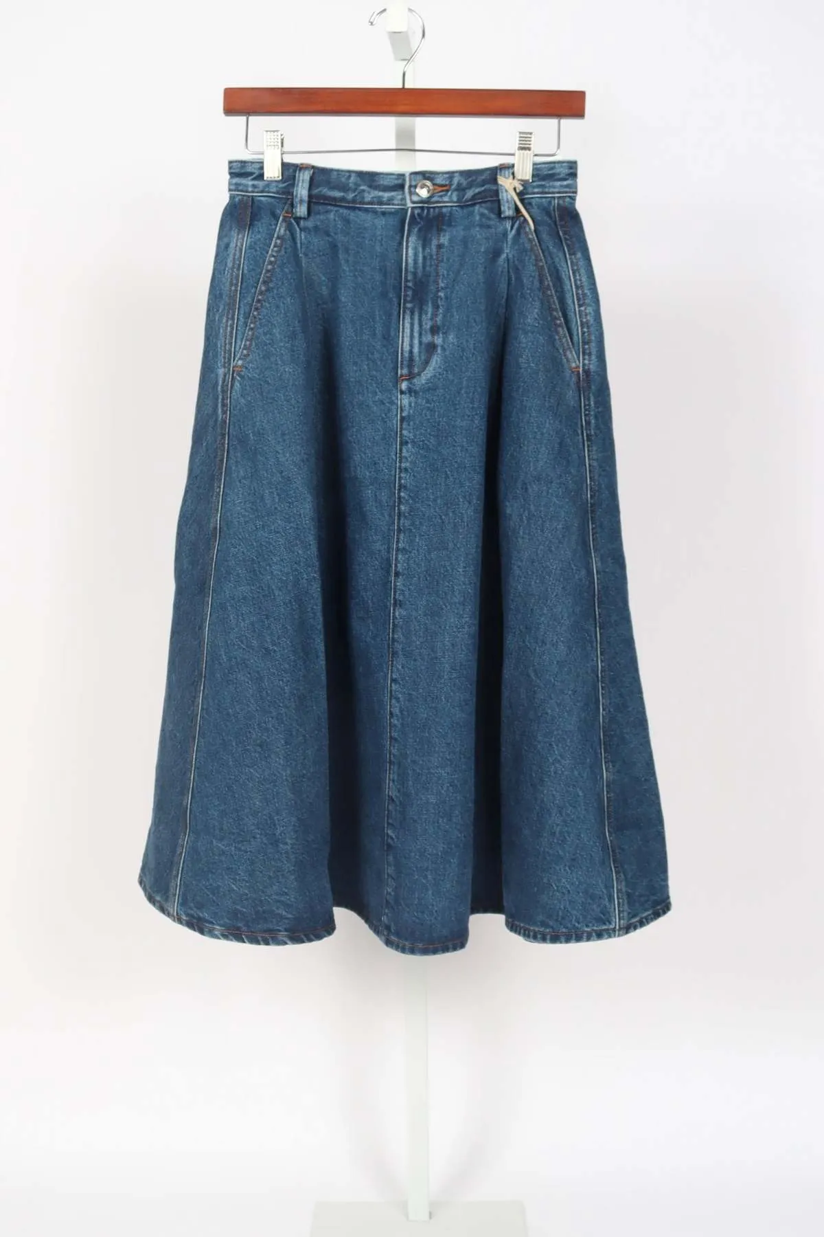 Enora Skirt - Stonewashed Indigo