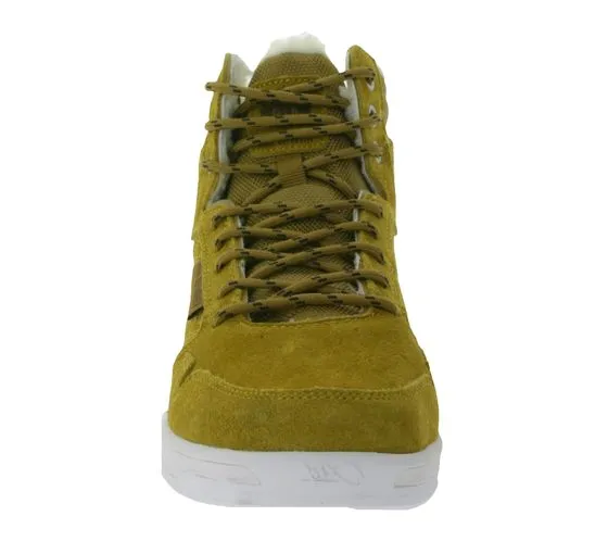 Ente Parco di K1X | Sneakers invernali Kickz H1top con fodera in pelo di peluche in pelle scamosciata 6193-0601/7730 marrone chi