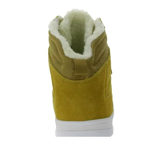 Ente Parco di K1X | Sneakers invernali Kickz H1top con fodera in pelo di peluche in pelle scamosciata 6193-0601/7730 marrone chi