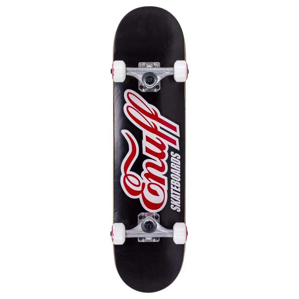 Enuff Skateboards Classic Logo Factory Complete Skateboard Black 7.75