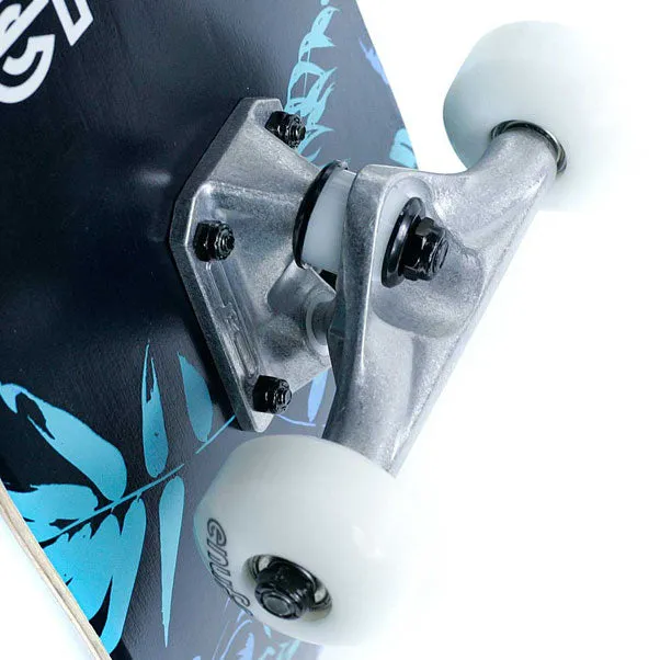 Enuff Skateboards Floral Factory Complete Skateboard Blue 7.75