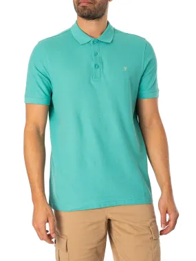 Farah Cove Polo Shirt - Lake Green