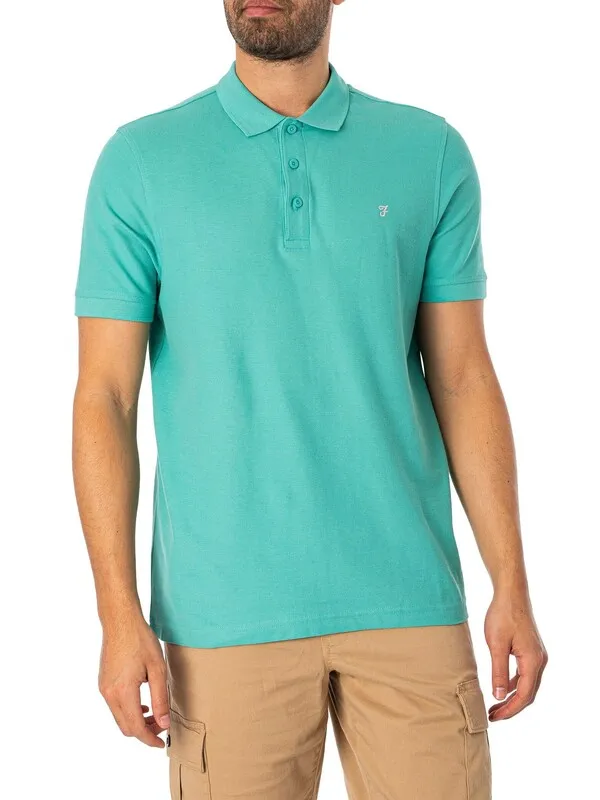 Farah Cove Polo Shirt - Lake Green