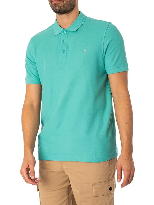 Farah Cove Polo Shirt - Lake Green