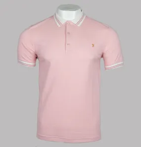 Farah Stanton Polo Shirt Mid Pink