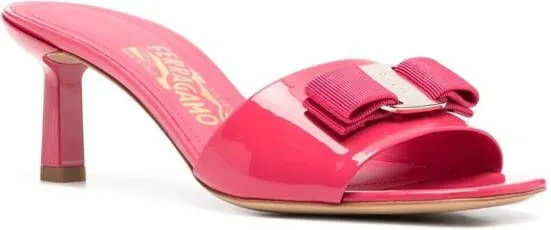 Ferragamo Viva Bow 60mm mules Pink