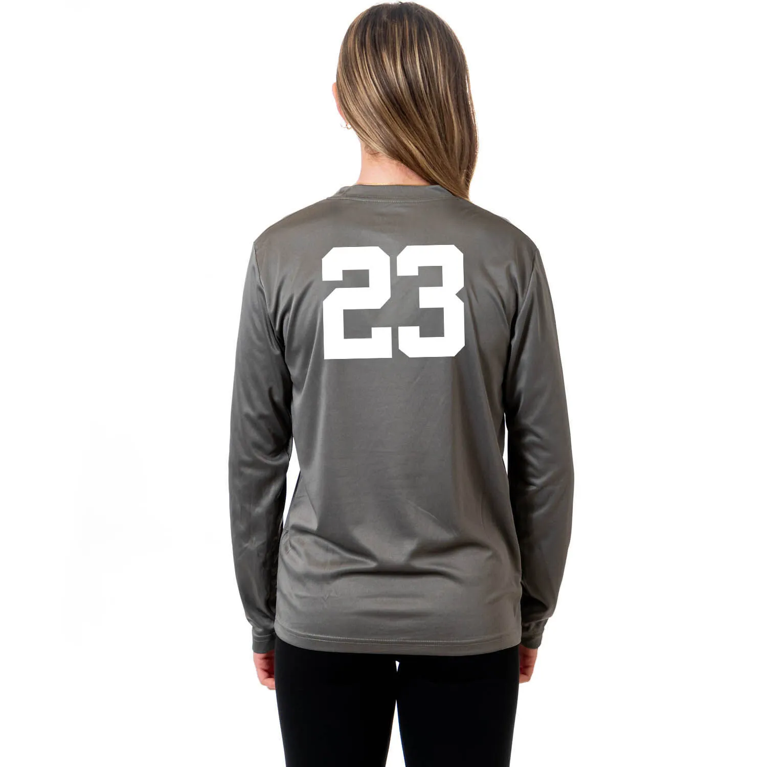 Field Hockey Long Sleeve Tech Tee - Eat. Sleep. Field Hockey. 