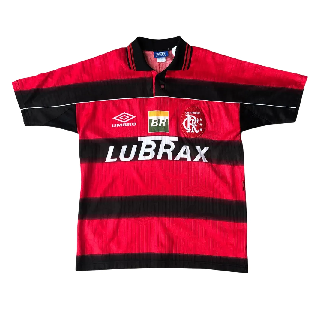 Flamengo Umbro 1998/1999 Lubrax Away Football Shirt Large