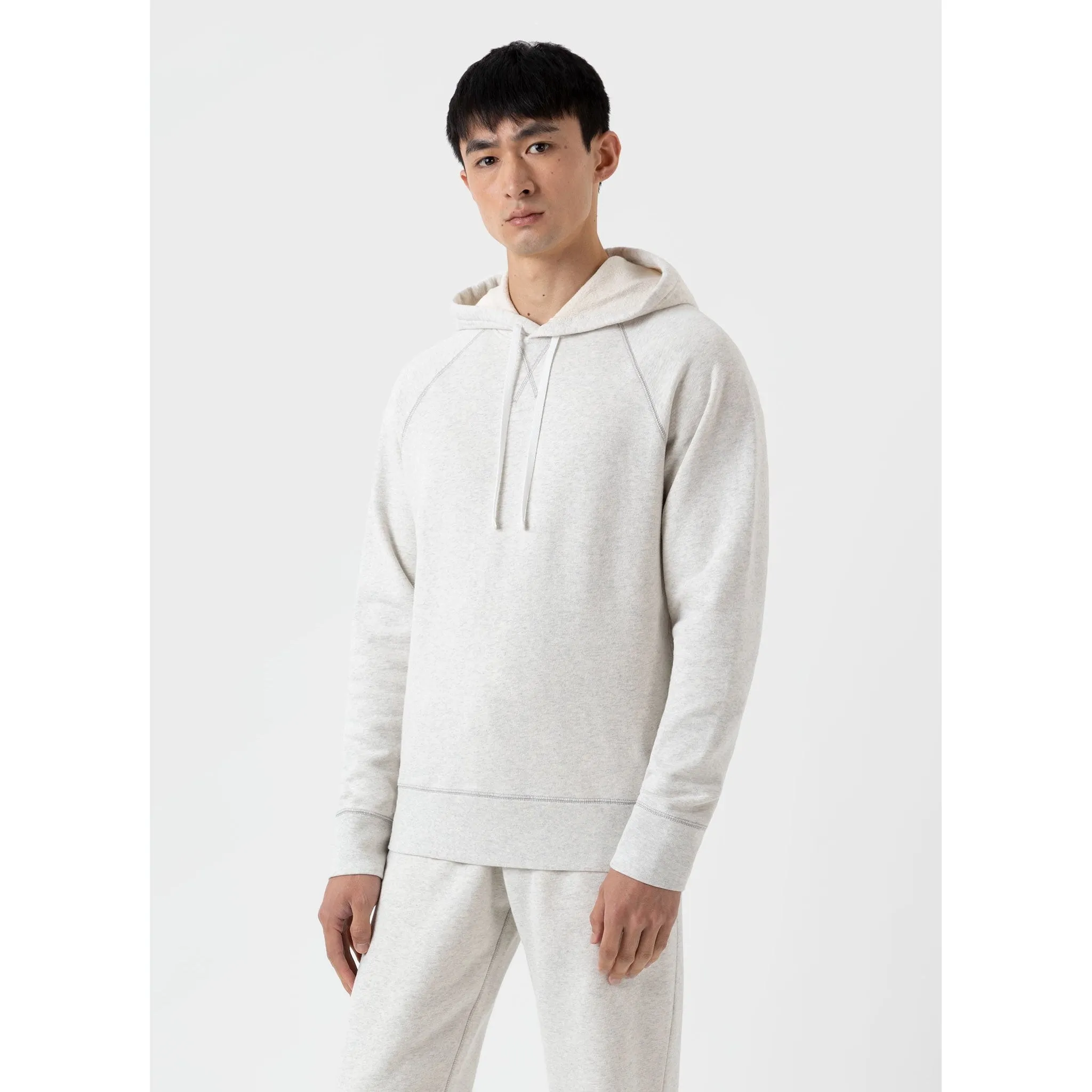 Fleeceback Hoodie | Men | Archive White Melange