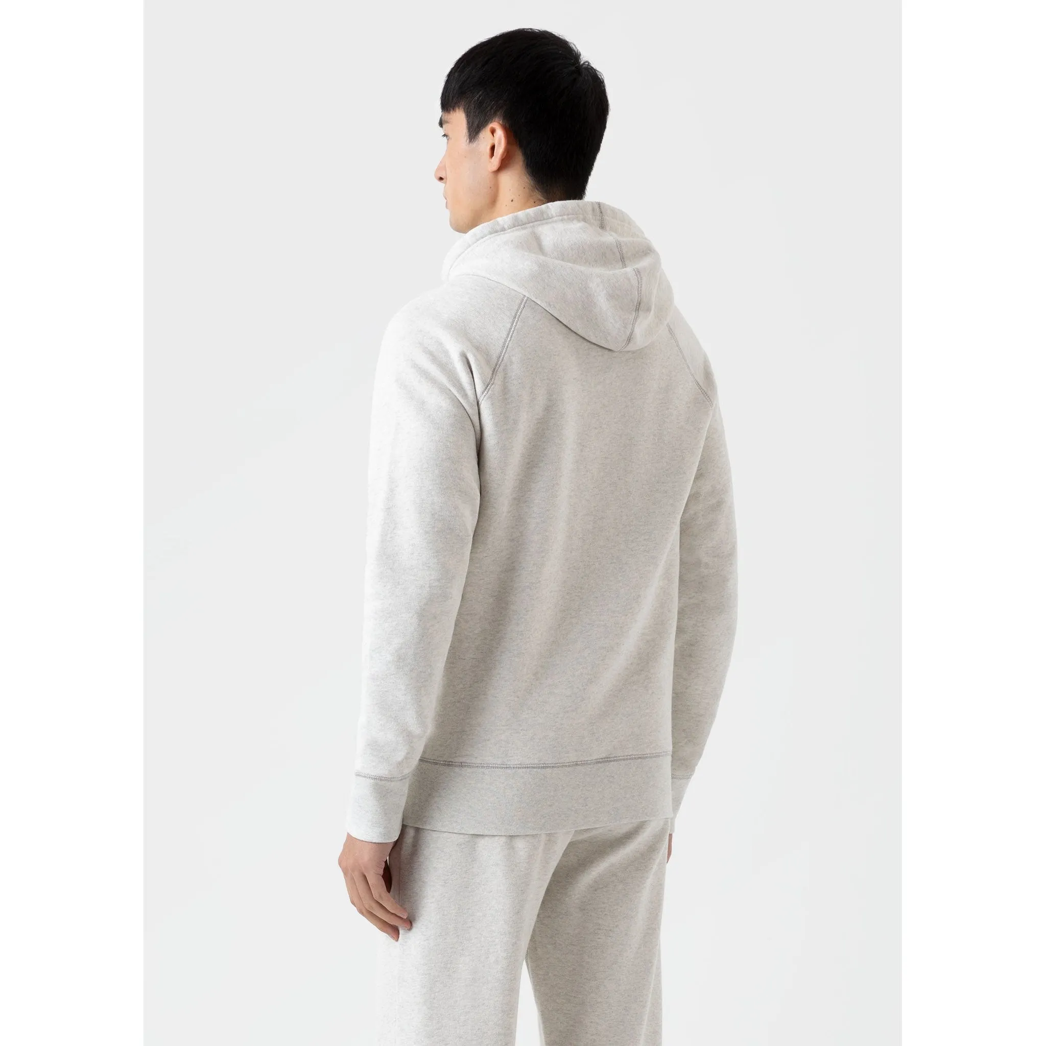 Fleeceback Hoodie | Men | Archive White Melange