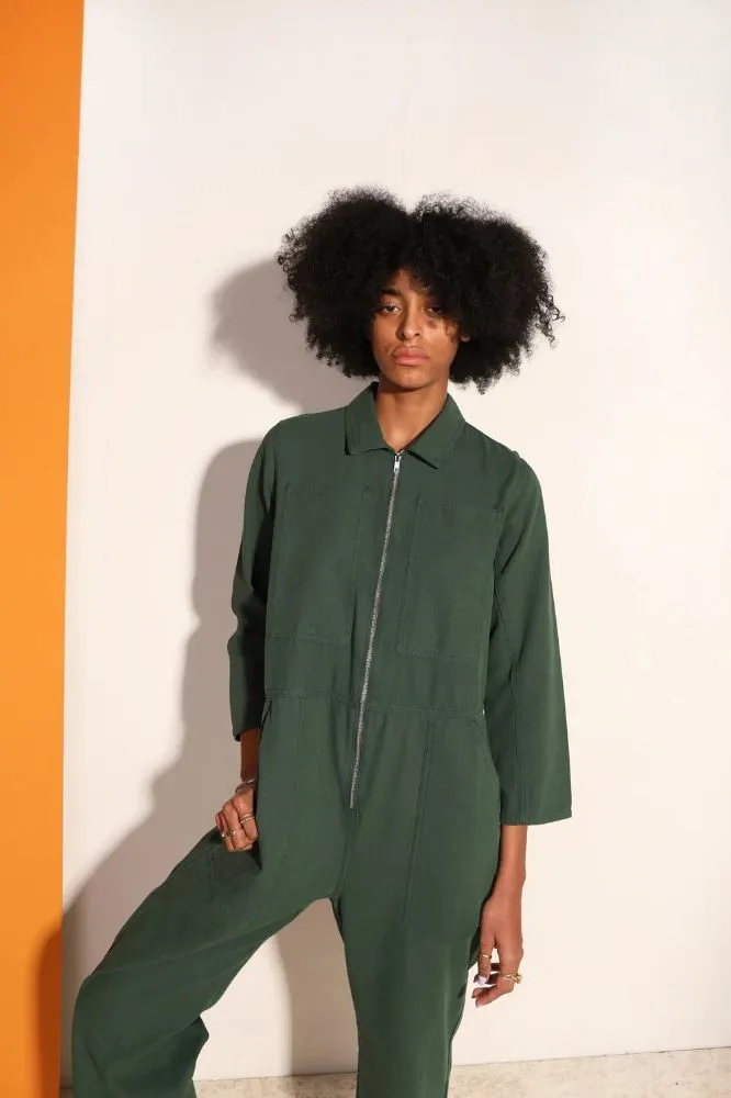 F.Markey Dominic Boilersuit - Forest Green: Size 8