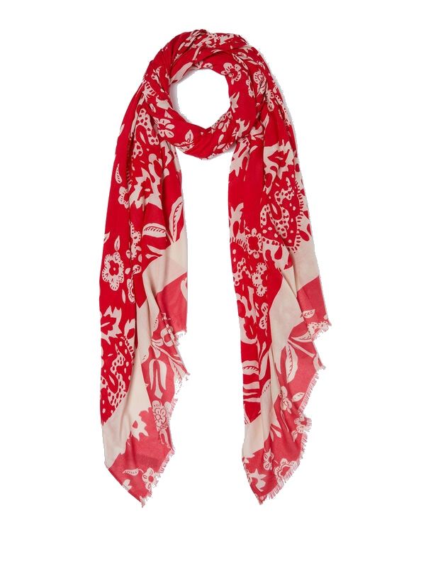 FOULARD LIU JO DONNA STOLA CON STAMPA RED 90X180CM 2A4054 T0300 X0210