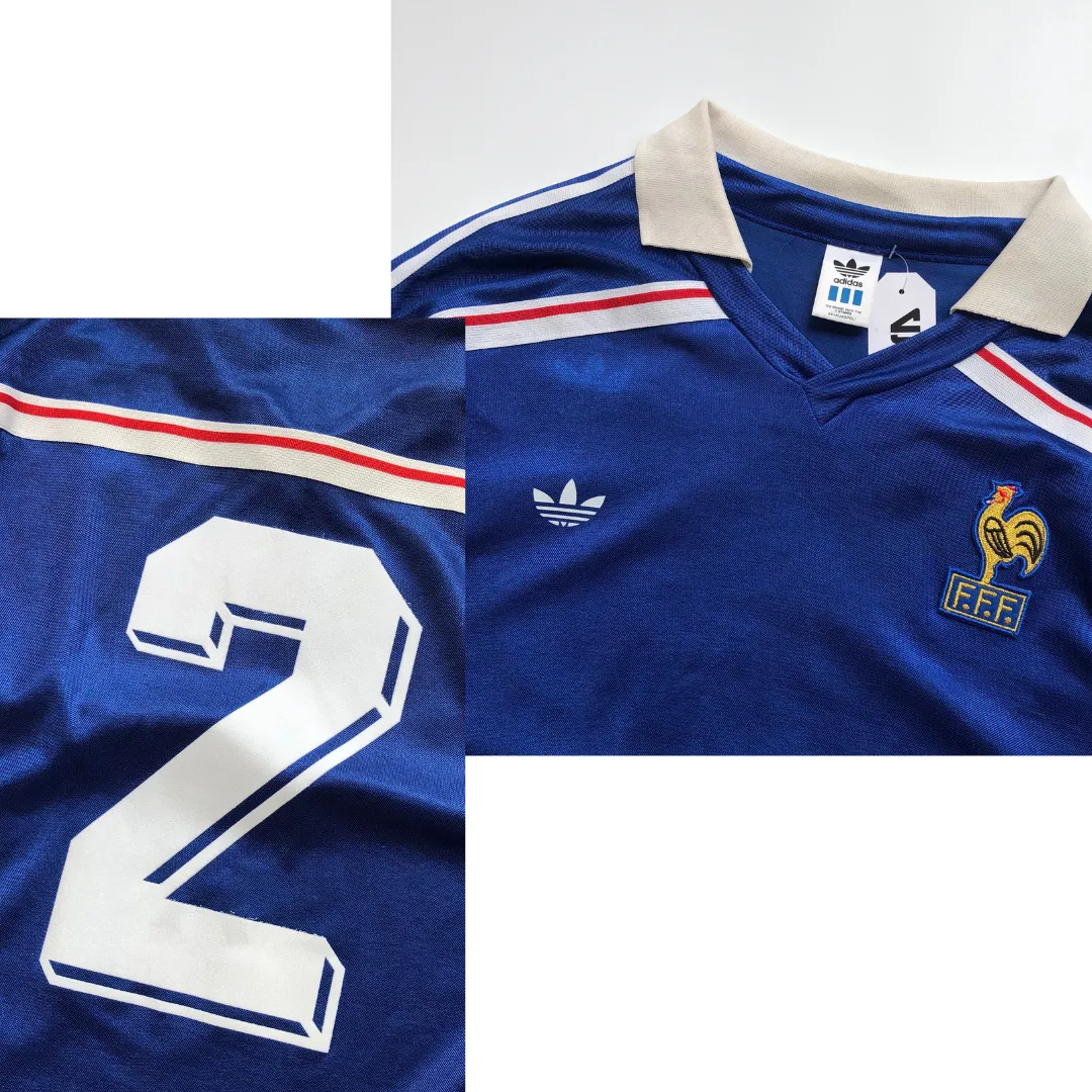 France Original 1986/1990 Adidas Home Football Shirt Medium