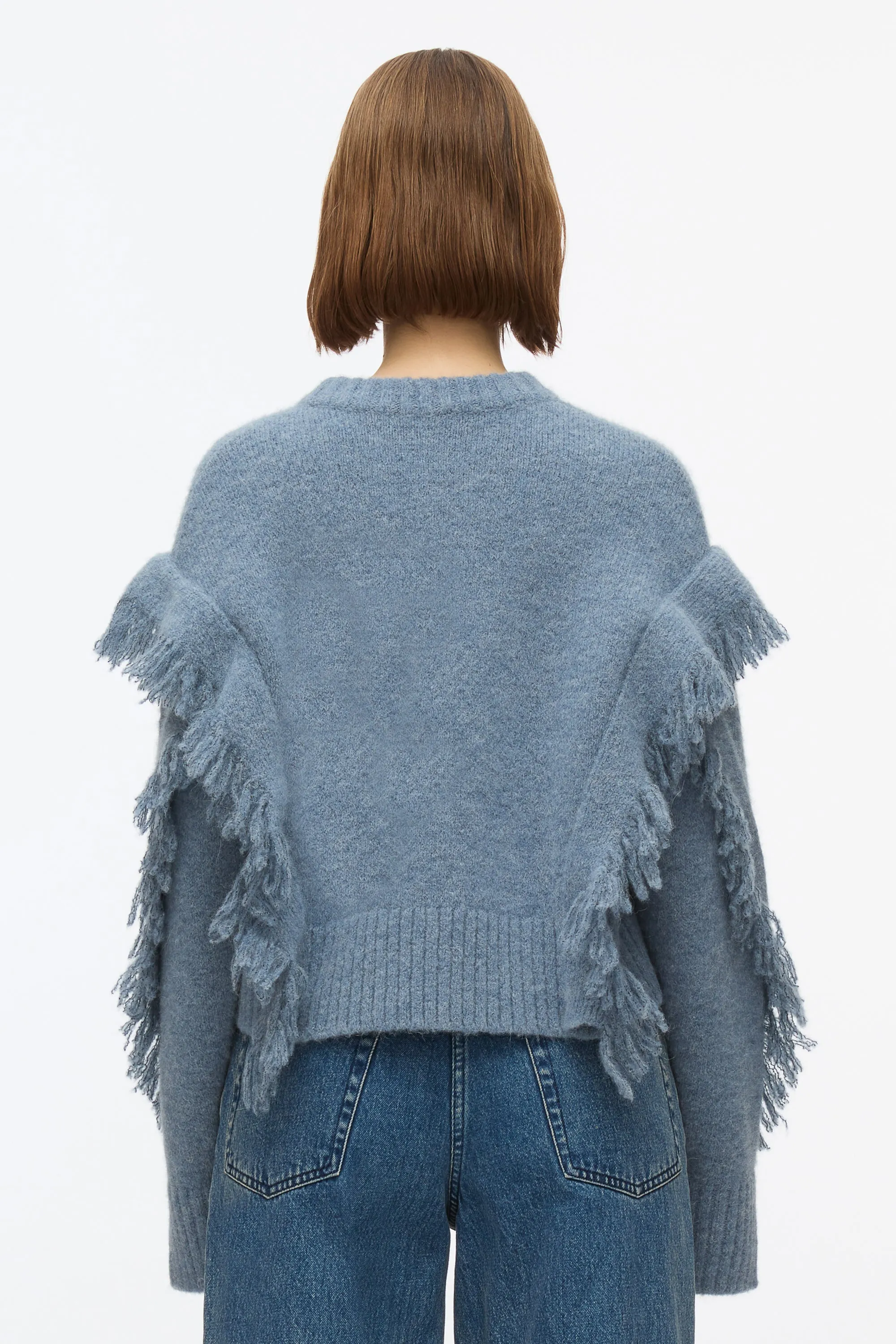 Fringe Crewneck Pullover