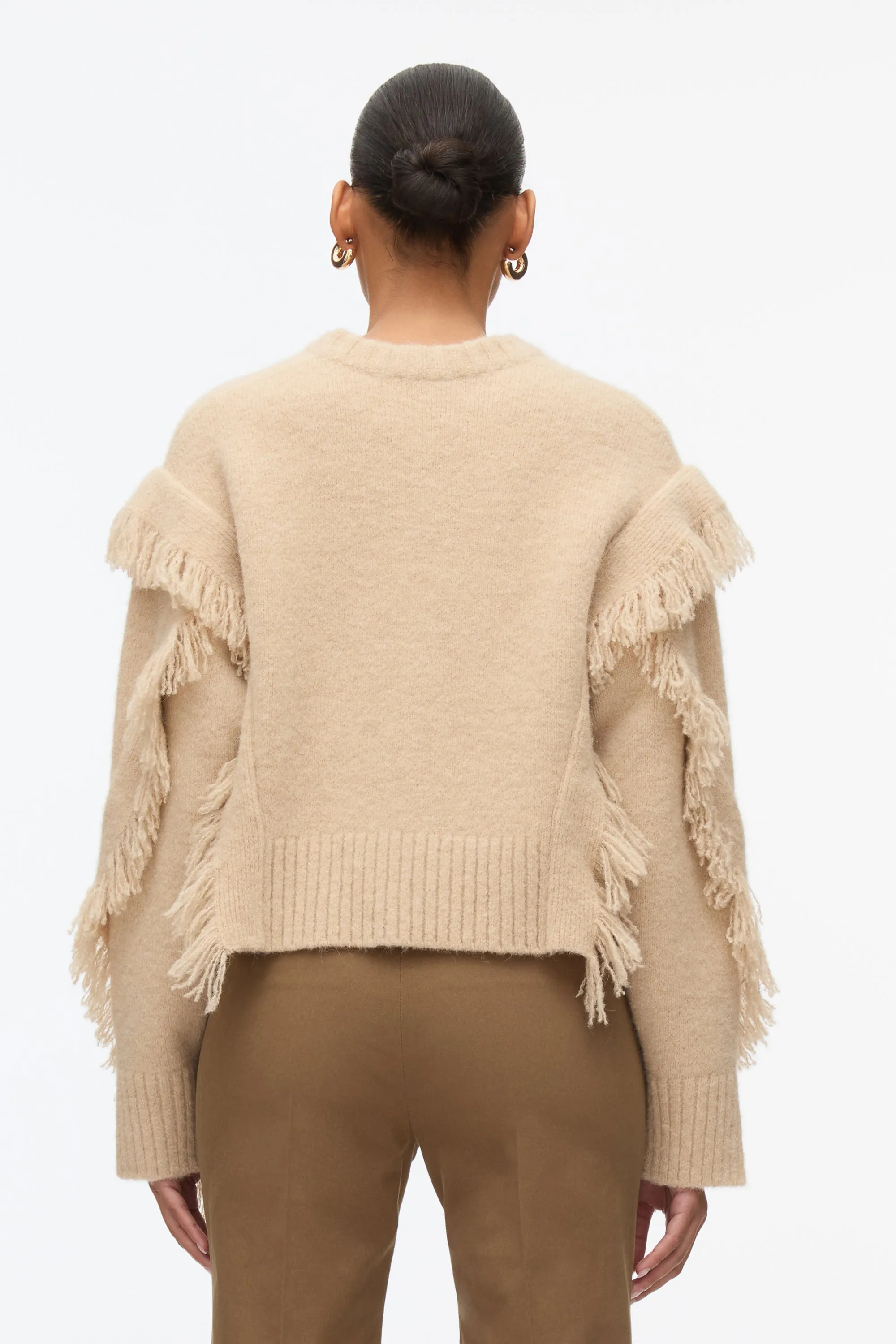 Fringe Crewneck Pullover