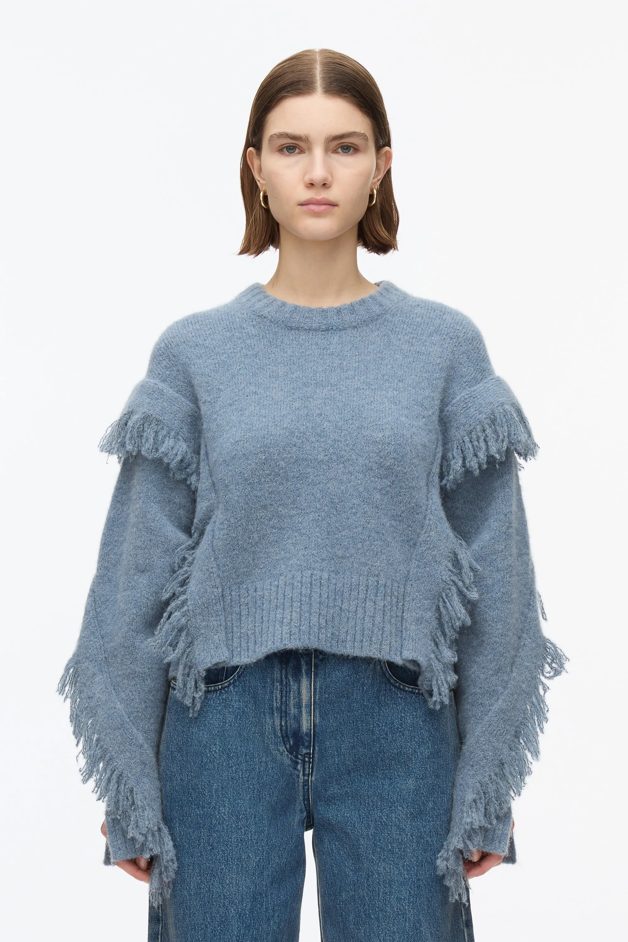 Fringe Crewneck Pullover