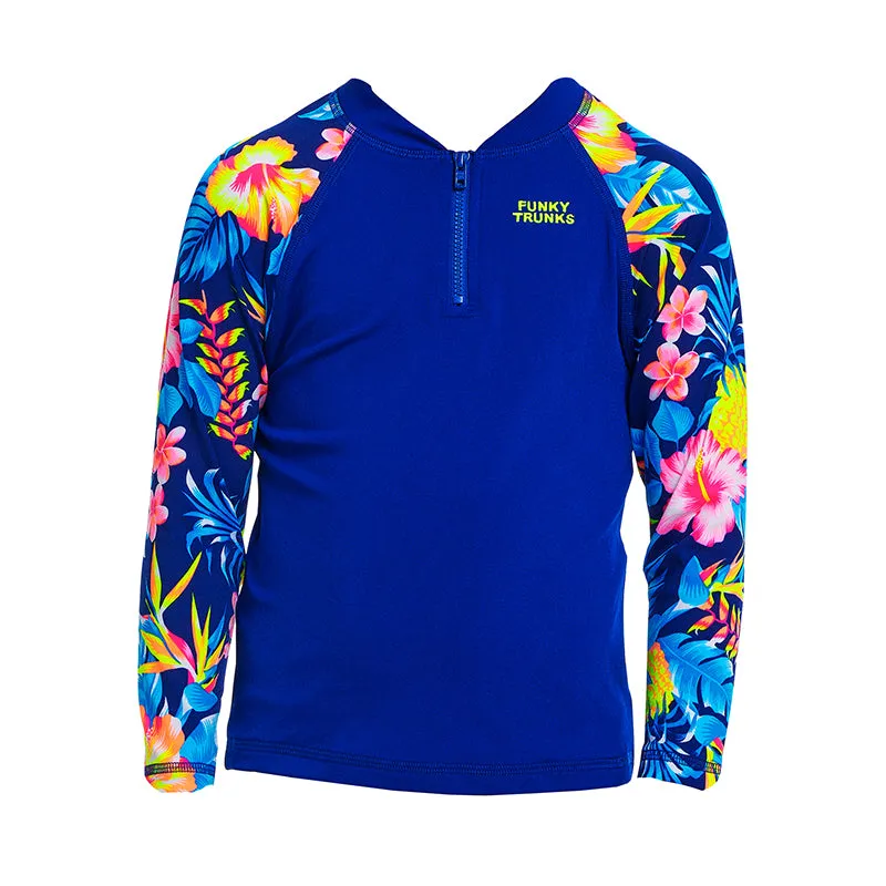 Funky Trunks - In Bloom - Toddler Boys Zippy Rash Vest