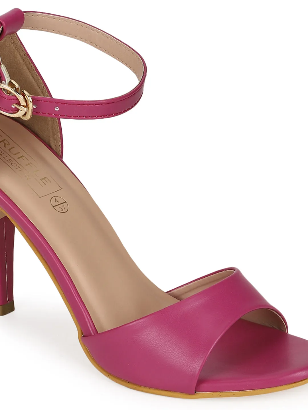 Fuschia Pink PU Wide Strap Stiletto Sandals (TC-SLC-N1108-FUS)