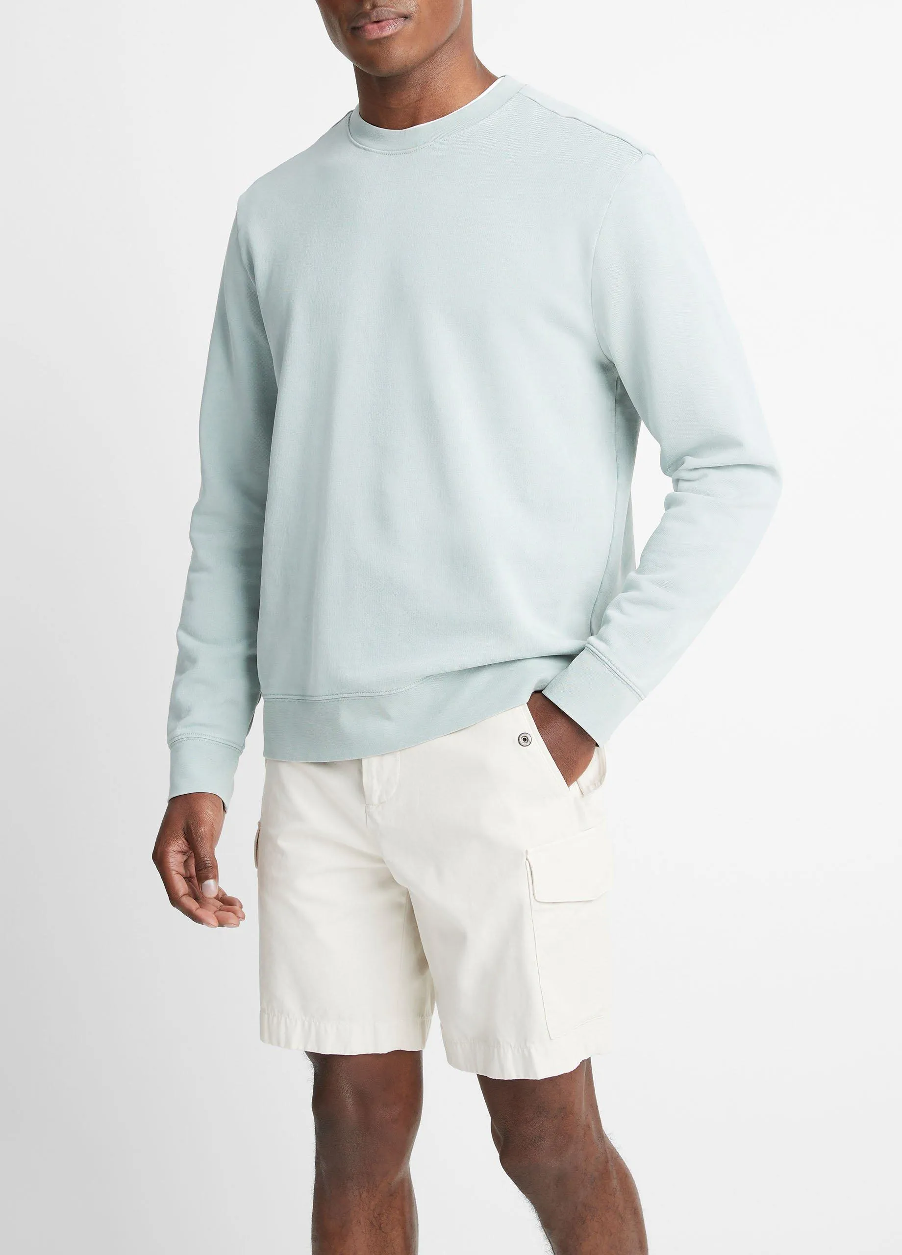 Garment Dye Cotton French Terry Pullover