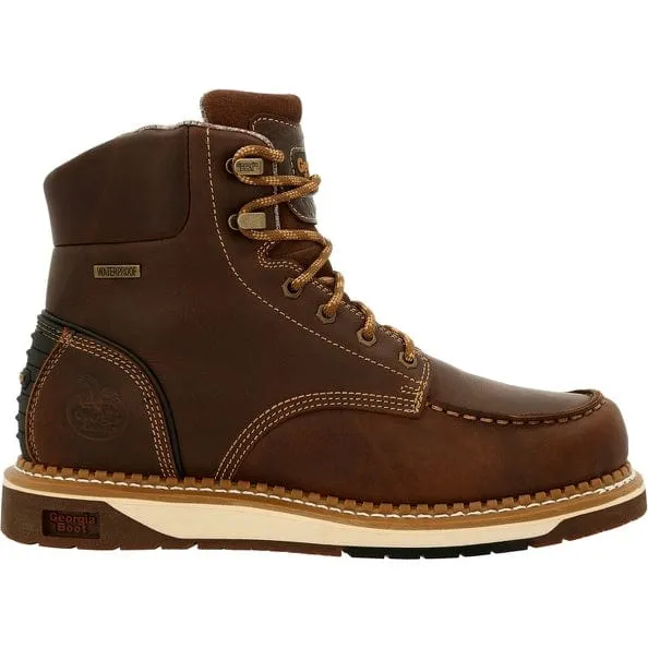 Georgia Boot Men's Amp LT Wedge Brown Moc Toe Work Boot GB00429