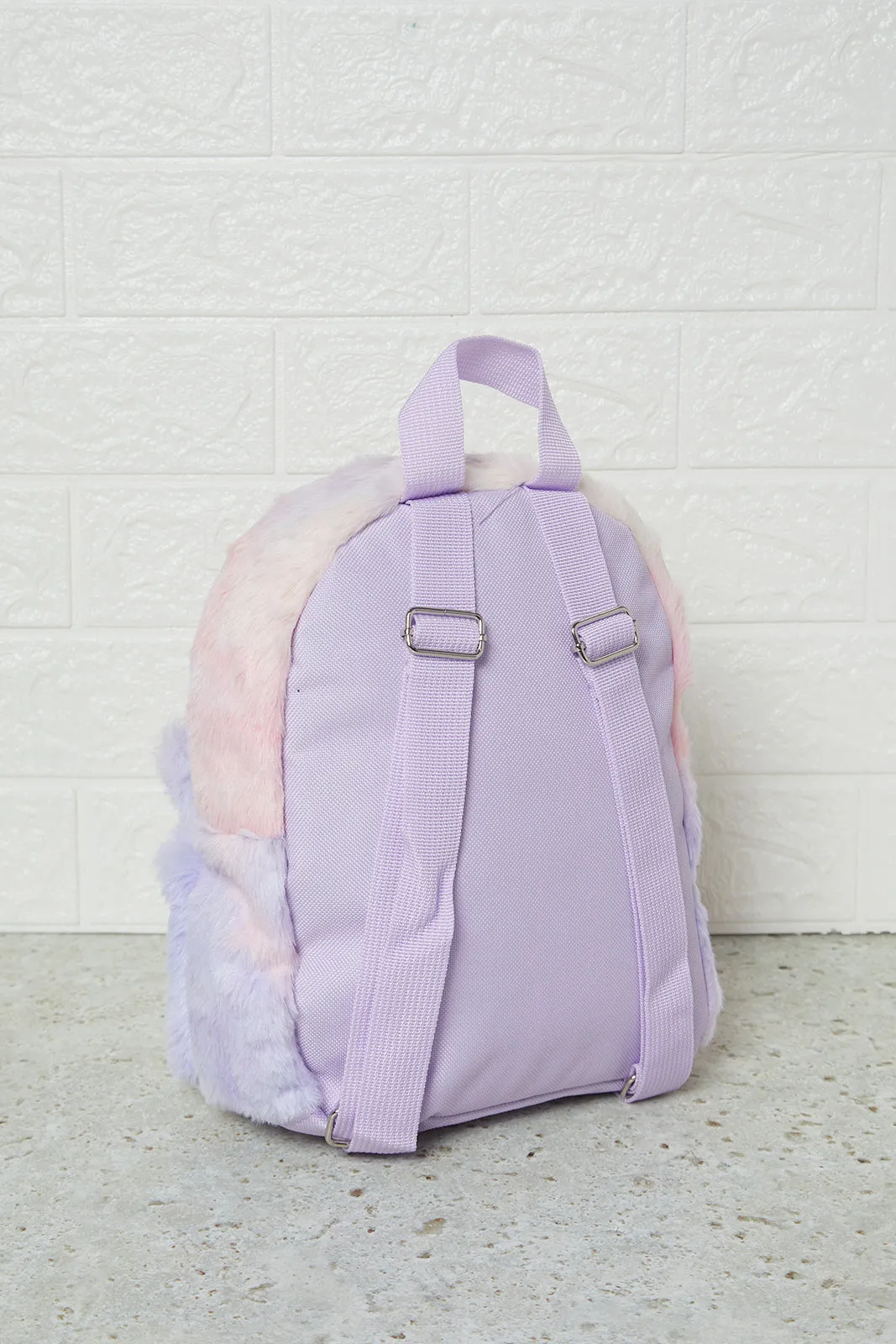 Girls Purple Embellished Backpack