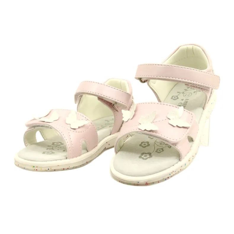 Girls' sandals Butterflies American Club XD58 / 22 pink