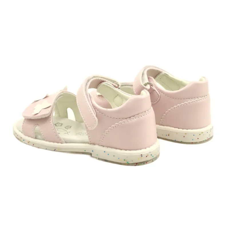 Girls' sandals Butterflies American Club XD58 / 22 pink