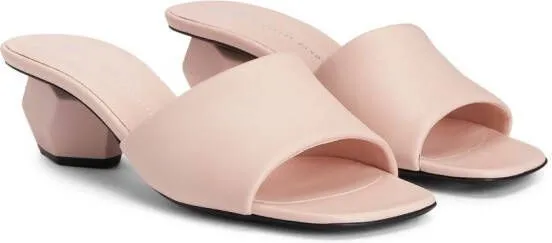 Giuseppe Zanotti Rozalie leather 45mm mules Pink