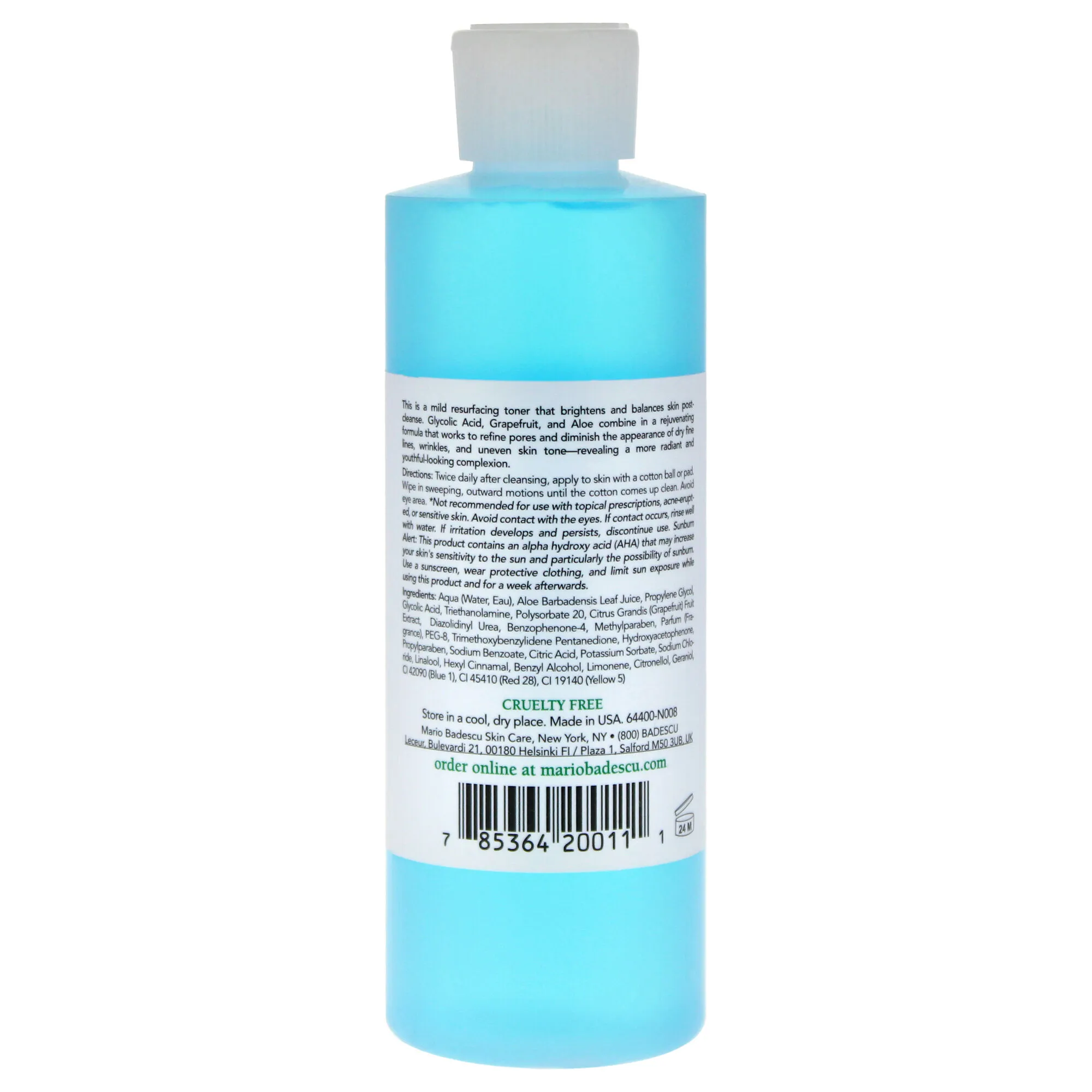 Glycolic Acid Toner by Mario Badescu for Unisex - 8 oz Toner