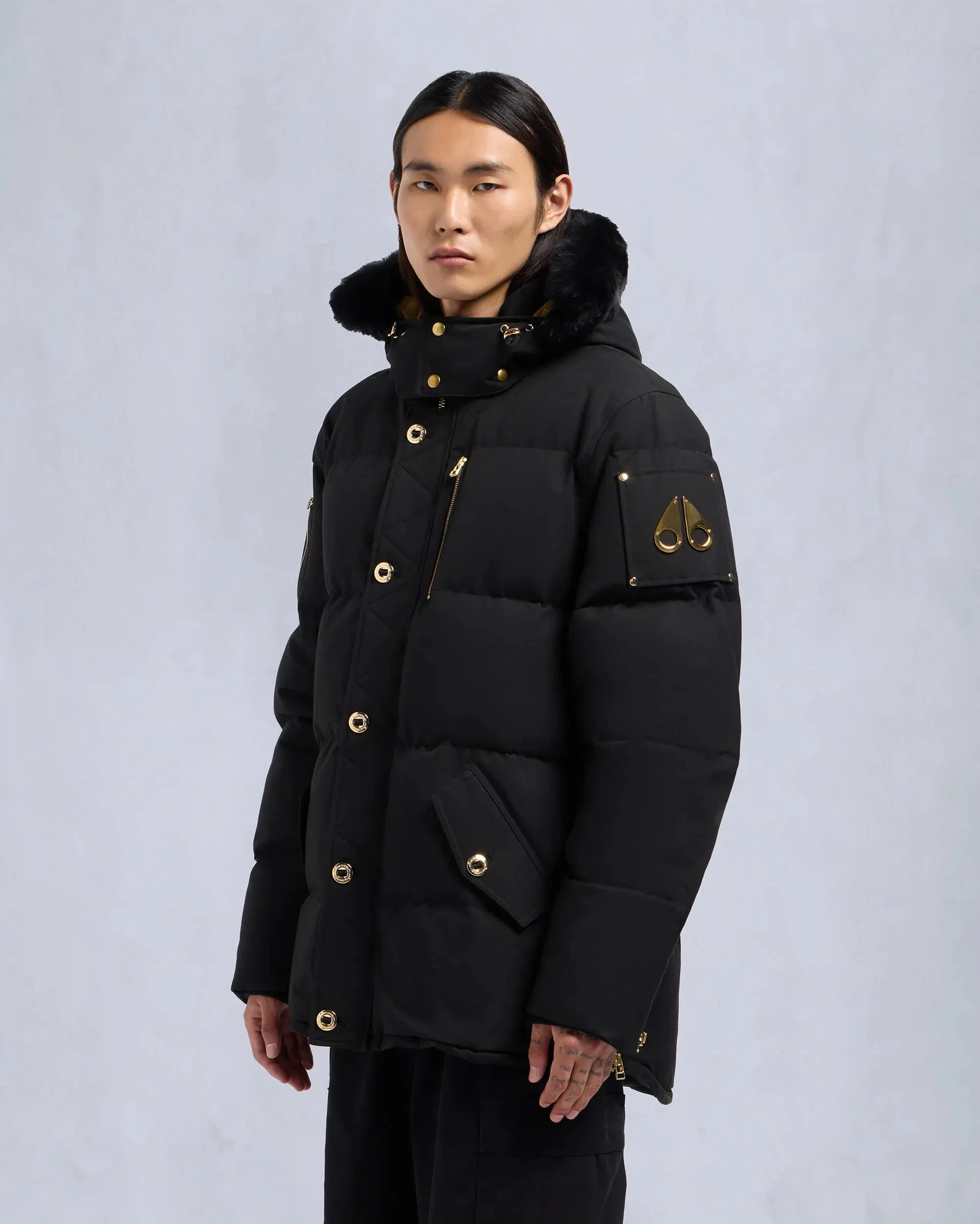 Gold Series Shearling 3Q Jacket Black