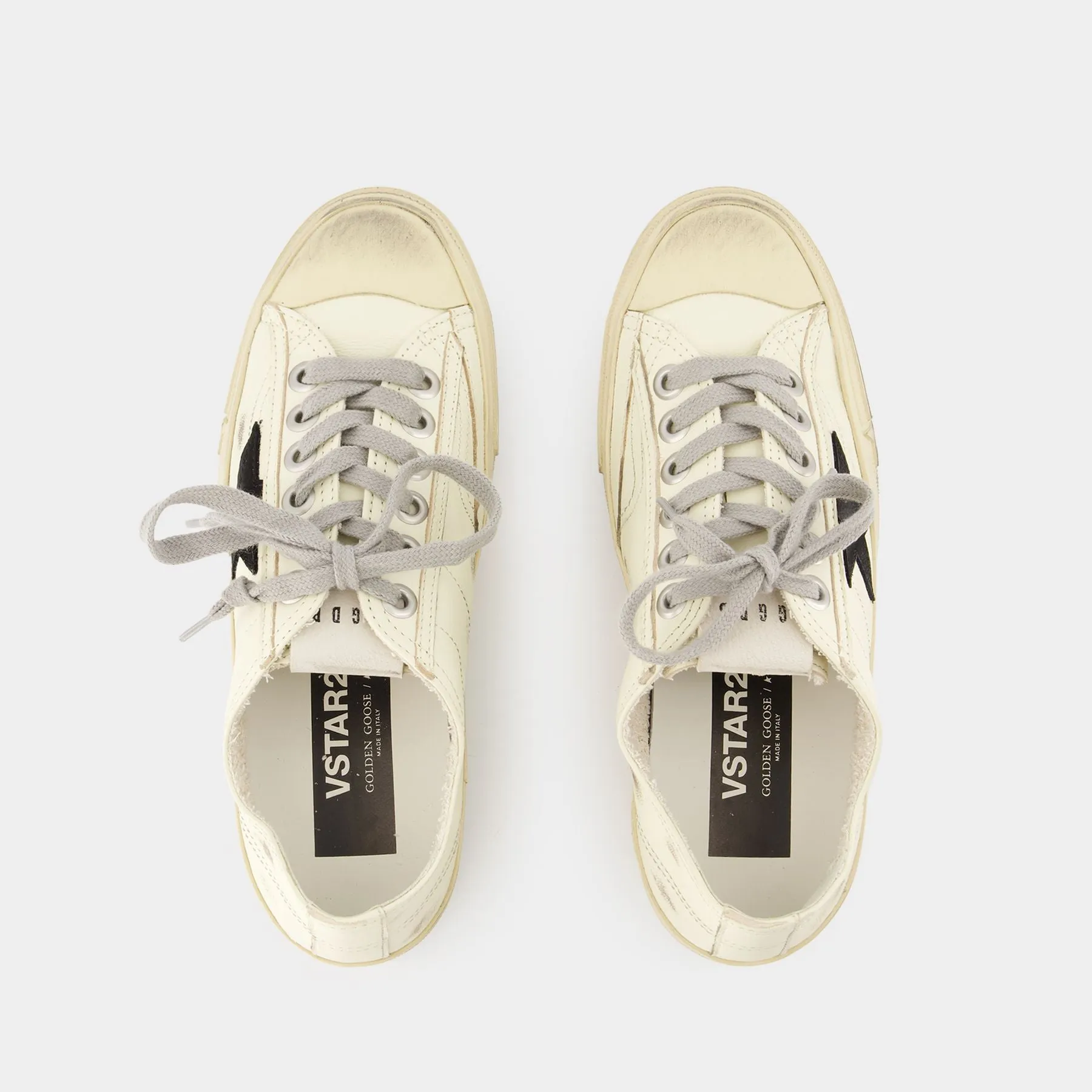 Golden Goose Deluxe Brand  V-Star 2 Sneakers - Golden Goose Deluxe Brand - Leather - White/Black